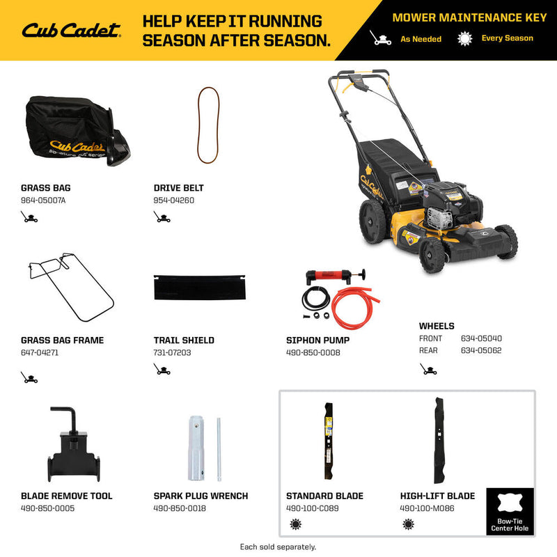 Cub Cadet SC300B: 21 in. 163cc Briggs And Stratton Engine Front Wheel Drive 3-in-1 Gas Self Propelled Walk Behind Lawn Mower